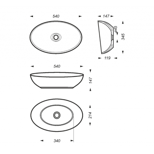 Раковина накладная Sanita Luxe Ringo Cut RNGSLWB01C белая Раковина накладная Sanita Luxe Ringo Cut RNGSLWB01C белая